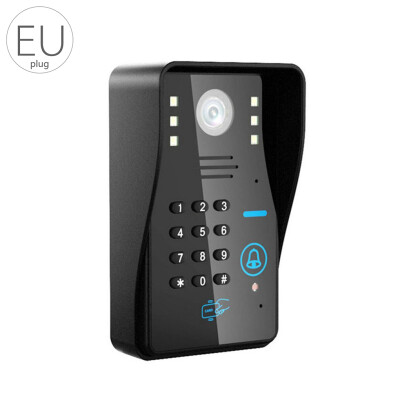 

WIFI Video Door Phone Doorbell Intercom Night Vision WiFi Monitor for AndroidIOS Phone APP Control ID Card Keypads Unclock