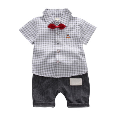 

Baby Boys Summer Clothing Set Short Sleeve T-shirtshorts clothing set casual cotton boys clothes