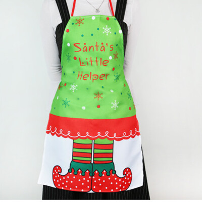 

Gobestart Printing Kitchen Apron Santa Apron Elf Apron Christmas Decorations