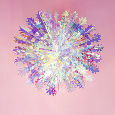 

Christmas Laser Colorful PVC Hanging Ornament Xmas Tree Five-Pointed Star Decor