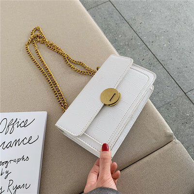 

Summer on the new small bag net red chic chain small square bag new 2019 texture stone shoulder Messenger bag