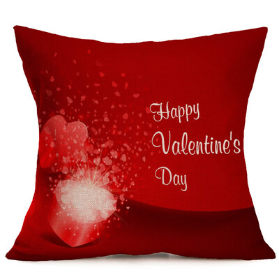 

Siaonvr Lovers Painting Linen Cushion Cover Throw Waist Pillow Case Sofa Home Decor A