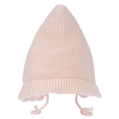 

Unisex Baby Winter Ruffle Side Fleece Hat Korean Knitted Court Palace Cap