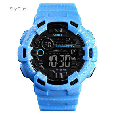 

SKMEI Mens Military Watch Waterproof Digital Sports Watch With LED Backlight
