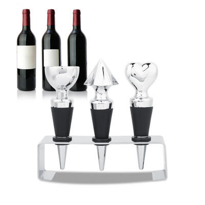 

Greensen 3Pcs Aluminum Alloy Wine Bottle Stoppers Decorative Bottle Stoppers