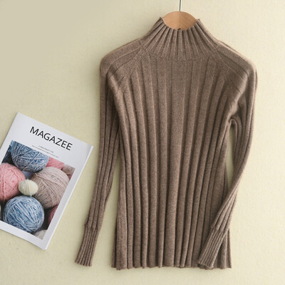 

QIANMUCHUN womens pure cashmere sweater drawdown shirt 5884