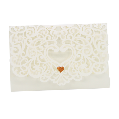 

〖Follure〗20 Pcs Delicate Carved Romantic Wedding Party Invitation Card Envelope