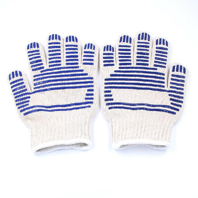 

1Pair Heat Proof Oven Mitt Glove Cooking Kitchen Surface Heat Resistant Gloves for BBQ Baking