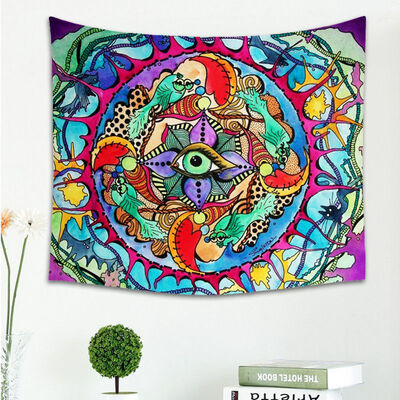 

Abstract Mandala Digital Printed Wall Polyester Tapestry Living Room Decor Home Decor Outdoor Picnic
