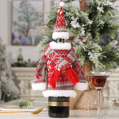 

Siaonvr Christmas Wine Bottle Snowman Santa Decoration Xmas Bottle Cap Xmas Decor