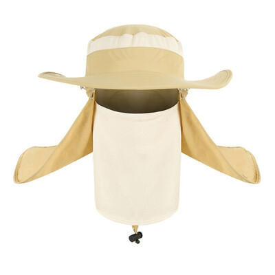 

360 Degree Outdoor Hat Men Shade Hat Male Waterproof Anti-Uv Fisherman Fishing Hat Male New