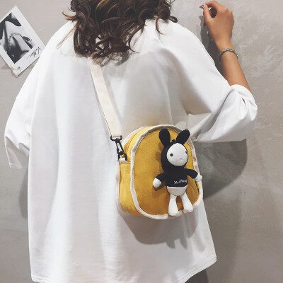 

Ins Japanese small fresh bag female 2019 new Korean version of the wild cute canvas shoulder Messenger bag student bag