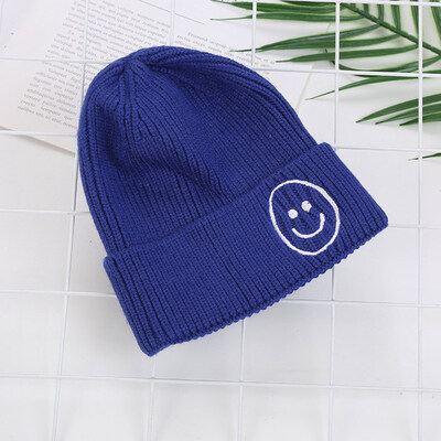 

Childrens Wool Hats South Korea Autumn And Winter Candy Color Smile Cap Hat