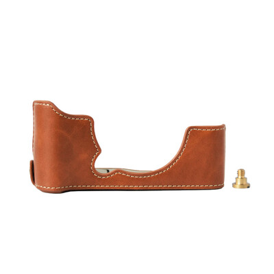 

Protective PU Leather Half Camera Case Bag Cover Bottom Case with Battery Opening for Fujifilm Fuji XT100X-T100 Camera