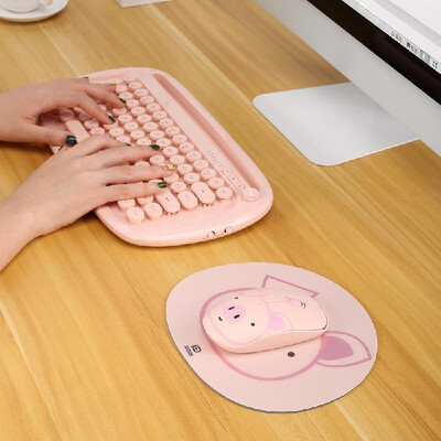 

FD E680 24G Wireless Mouse Super Cute Cartoon Style ABS Silent Clicks Ergonomic Mute Mice With Mouse Mat Low Power Consumption Br