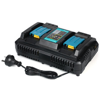 

Power Tool Battery Chargers DC18RD Dual Ports Fast Charger Suitable for Makita 4A 120W 72V to 18V Batteries Power Adapter