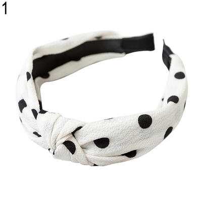 

Fashion Bowknot Polka Dot Womens Cloth Hairband Headband Hair Accessories