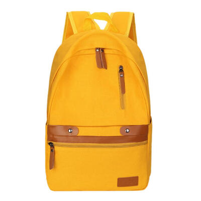 

Hit Color Travel Backpacks Women Knapsack School Bags Canvas Large Rucksack