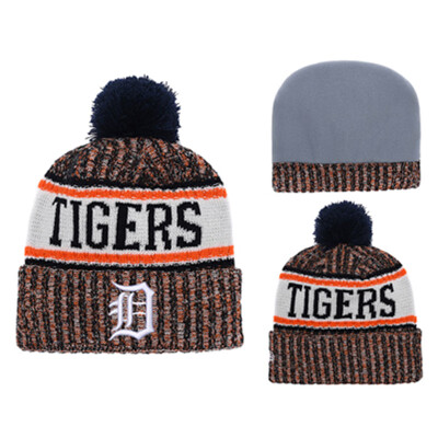 

MLB Baseball Tigers Detroit Tigers New Era New York Knitted Wool Baseball Cap