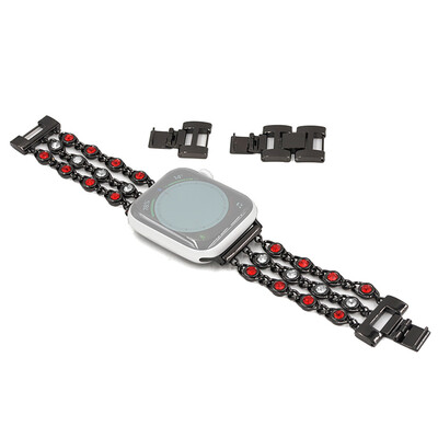 

〖Follure〗Luxury Gem Chain Crystal Stainless Replacement For Apple Watch Band 42mm44mm