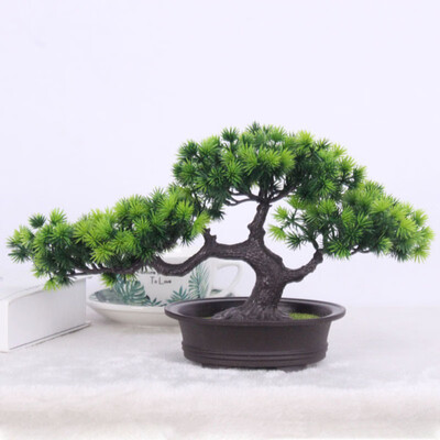 

Artificial Plants Bonsai Tree Welcoming Fake Green Plant Fake Flower Pine Tree