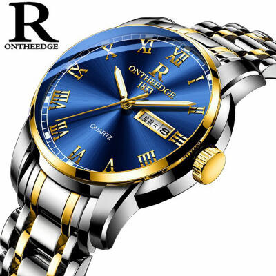 

Multi Function Quartz Wristwatch Waterproof Watch With Stainless Steel Band For Men