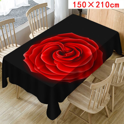 

Toponeto Valentines Tablecloth Print Rectangle Table Cover Holiday Party Home Decor
