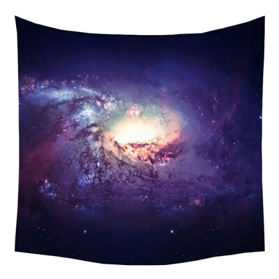 

Toponeto Tapestry Universe Moon Stars Space Plane Creative Home Bedroom Decor Romantic