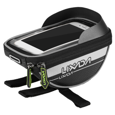 

Lixada Cycling Bike Bicycle Bag Top Tube Handlebar Bag Touchscreen Cell Phone Mount Holder MTB Road Bike Bicycle Front Frame Bag