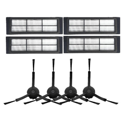 

12PCS Side Brushes HEPA Filter Household Cleaning Tool Replacements for Xiaomi Xiaowa Roborock Vacuum Cleaner