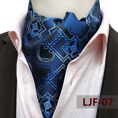 

Yongfeng tie spot 2019 new large pattern polyester jacquard mens scarf retro mens tie