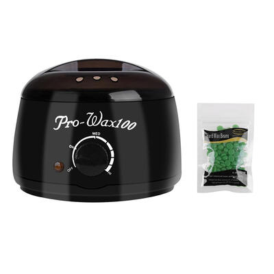 

500cc Paraffin Wax Warmer Heater Hair Remover EU BlackDepilatory Wax Beans