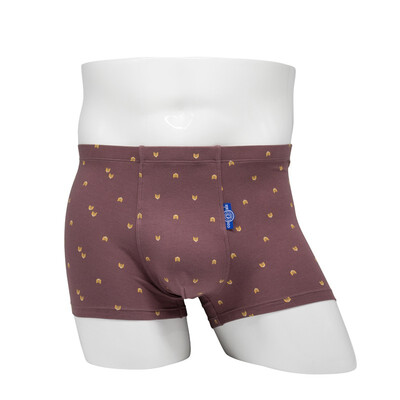 

New long-staple cotton retro business fashion simple printing mens boutique boxer briefs8MA003