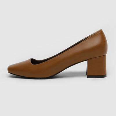 

Spring womens shoes Korean version of Joker square head grandma shoes shallow thick heel chic shoes night shoes