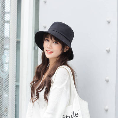 

Hat autumn art Joker soft younger sister fisherman Hat female autumn Korean folding solid color sunscreen Hat basin cap