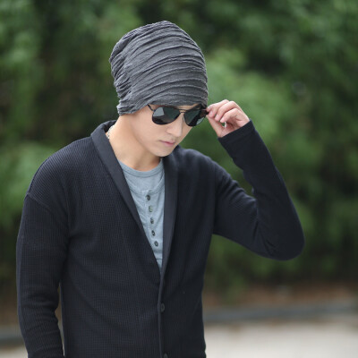 

Fashion Men Women Wrinkle Ruffle Beanie Hat Winter Warm Cap Unisex Hippop Slouchy Turban Headwear