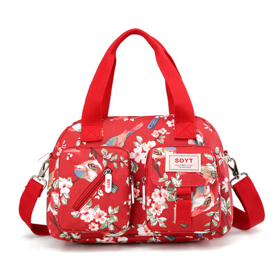

Cloth bag female middle-aged&elderly mother bag shoulder slung handbag nylon canvas Oxford bag large capacity womens bag