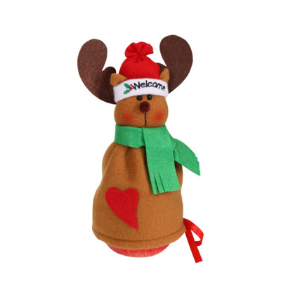 

Drawstring Christmas Apple Bags Candy Gift Holders For Holiday Party Favors Xmas Tree Decorations SnowmanSanta ClausReindeer