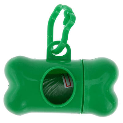 

Pet Dog Bone Shape Trash Bag Dispenser with 1 Roll Pet Poop Bag Set