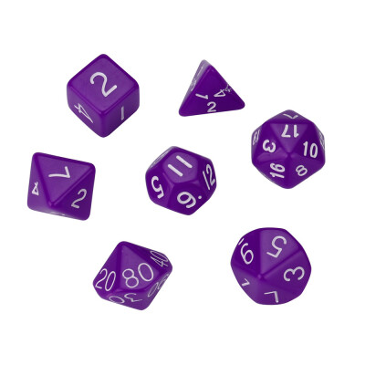 

Siaonvr 7Pcs Pearl Grain D4-D20 Multi Sided Dices Set For TRPG game