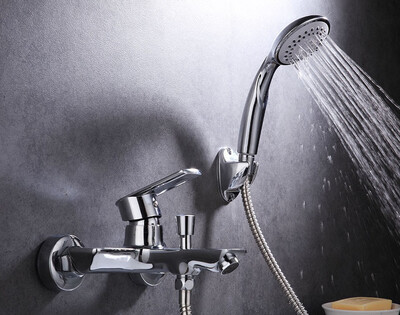 

Olinia 1 Set Bathroom Shower Single Handle Cold And Hot Water Mixer Tap Wall Mounted Bath Mixer Bathroom Faucet OL8300