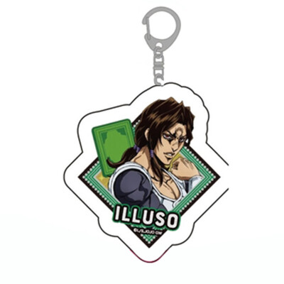 

CAR-TOBBY Anime Jojos Bizarre Adventure Keychain Cartoon Figure Acrylic Keychain