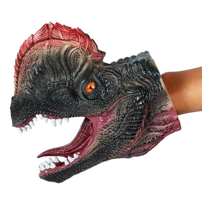 

Hand Puppets Role Play Toys for Kids Dinosaur Head Gloves Soft Dino Pretend Educational Toy for Toddler Boys Girls Kids