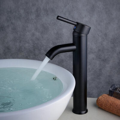 

Beelee Bella bathroom factory direct black 304 stainless steel faucet copper wash basin faucet faucet Material stainless steel bl