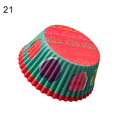 

100Pcs Lovely Cupcake Cake Paper Cup Baking Chocolate Glutinous Rice Tray Decor