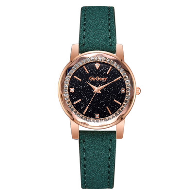 

PU watch fashion diamond dial leisure quartz watch star watch