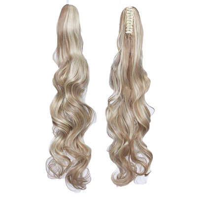 

Long Thick Claw Jaw Ponytail Big Straight Wave Clip in Pony Tail Hair Extension Extensions