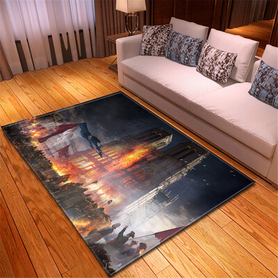 

Toponeto Creative Notre Dame Photo Commemorative Day Comfortable Carpet Home Decor
