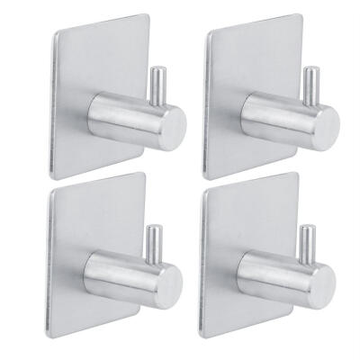 

Greensen 4pcs Multipurpose Stainless Steel Wall Mounted Holder Hook for Towels Handbag Bathroom Kitchen