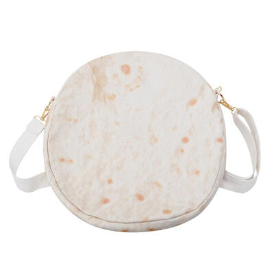 

Fanny Round Burrito Bags Women Canvas Handbag Messenger Crossbody Totes